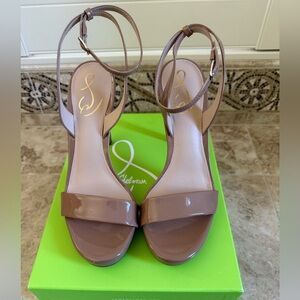 Sam Edelman High Heels Tan Sandals Size 8 1/2